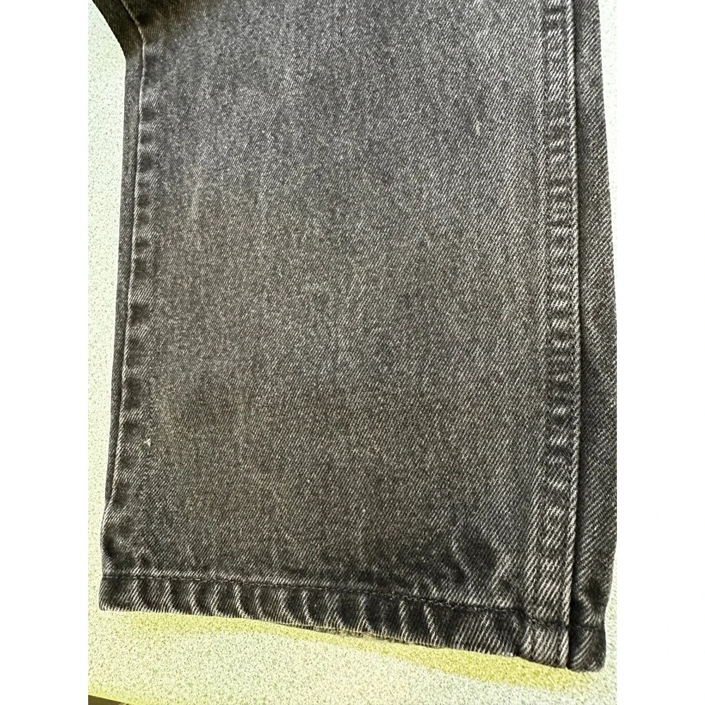 Vintage Levis 505 Orange Tab Jeans Mens 38x30 Faded Black Straight Leg Denim